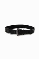 Leren riem met paisleys - BLACK - 95