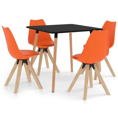 Vidaxl 5-delige Eethoek Oranje