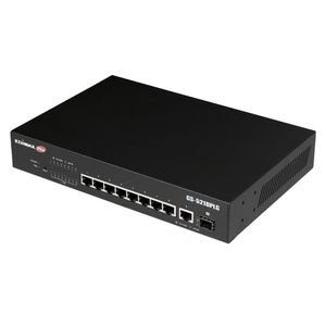 Edimax Switch GS-5210PLG Managed Gigabit Ethernet (10/100/1000) Power over Ethernet (PoE) Zwart