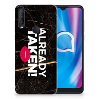 Alcatel 1S (2020) Siliconen hoesje met naam Already Taken Black