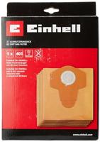 Originele Einhell vuilvangzak 40 L (geschikt voor Einhell nat-droogzuiger met 40 en 50 liter reservoir, 40 l volume, 5 stuks inbegrepen, van papier)