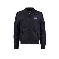 America Today zomer bomberjack Juke met 3D applicatie donkerblauw