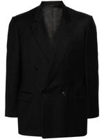 Pierre Cardin Pre-Owned blazer croisé à revers pointus (années 1990) - Noir