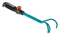 GARDENA combisystem kleine krabber: Tuinkrabber met drie tanden voor het beluchten van de bodem, werkbreedte 7 cm, ergonomische handgreep, corrosiebestendig (8921-20)