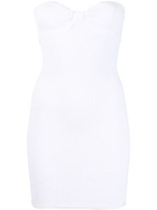 Reina Olga robe-bustier Master Tigress à coupe courte - Blanc