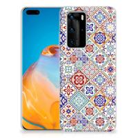 Huawei P40 Pro TPU Siliconen Hoesje Tiles Color