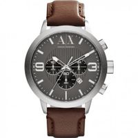 Horlogeband Armani Exchange AX1360 Leder Bruin 20mm - thumbnail