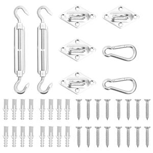 VidaXL 8-delige Zonneschermaccessoireset roestvrij staal