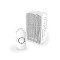 Honeywell Home Serie 3 DC313N Draagbare, draadloze deurbel met drukknop, led, wit