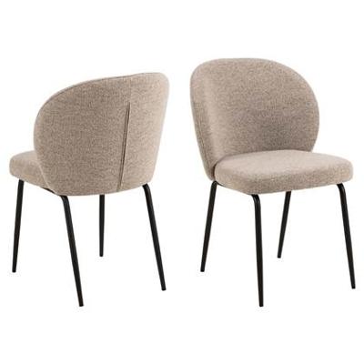 by fonQ Curve Eetkamerstoel - Beige by fonQ Curve Eetkamerstoel - Beige