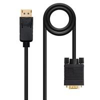 NANOCABLE 10.15.4401 Converter DisplayPort naar VGA, DisplayPort/stekker - VGA/stekker, zwart, 1 m