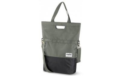 UrbanProof Urban Proof shopper tas 20L gerecycled groen/grijs UrbanProof Urban Proof shopper tas 20L gerecycled groen/grijs