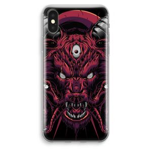 Hell Hound and Serpents: iPhone XS Max Transparant Hoesje