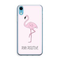 Pink positive: iPhone XR Transparant Hoesje - thumbnail