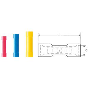 Weidmüller 9200510000 Stootverbinder 4 mm² 6 mm² Volledig geïsoleerd Geel 100 stuk(s)