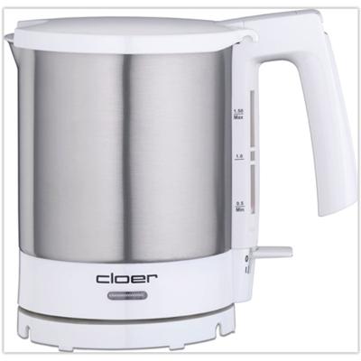 Cloer 4711 waterkoker 1,5 l 2000 W Roestvrijstaal, Wit