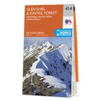 Wandelkaart - Topografische kaart 414 OS Explorer Map Glen Shiel & Kin - thumbnail