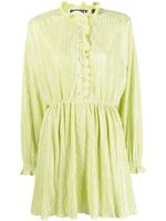 ROTATE BIRGER CHRISTENSEN robe courte Ivy à design plissé - Vert - thumbnail