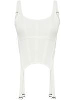 Dion Lee corset à design nervuré - Blanc