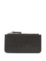 MM6 Maison Margiela Numeric logo-embossed card holder - Noir - thumbnail