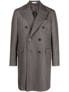 Boglioli manteau en laine à boutonnière croisée - Marron