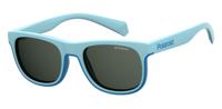 Polaroid zonnebril 8035/S MVU/M9 junior lichtblauw met grijze lens