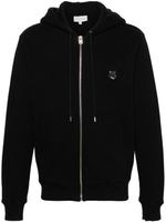 Maison Kitsuné hoodie zippé à patch Fox - Noir