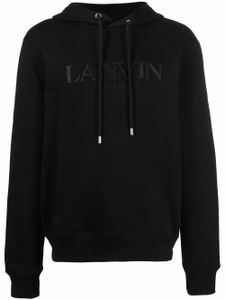 Lanvin hoodie à logo brodé - Noir