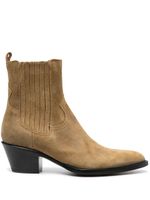 Buttero bottines 55 mm en daim - Marron