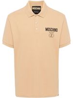 Moschino polo à logo imprimé - Tons neutres