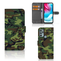 Motorola Moto G60s Telefoon Hoesje Army Dark