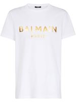 Balmain t-shirt à logo imprimé - Blanc