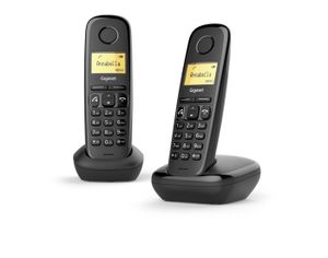 Gigaset A270 Duo DECT-telefoon Nummerherkenning Zwart