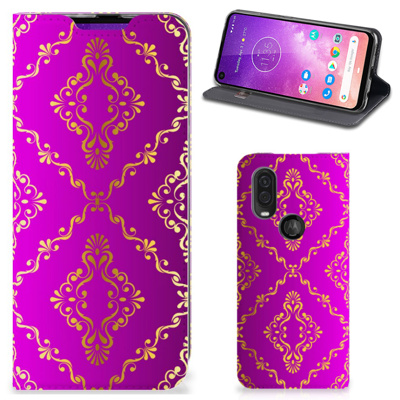Telefoon Hoesje Motorola One Vision Barok Roze