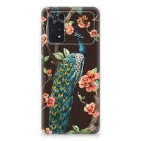 Xiaomi Poco M4 Pro 4G TPU Hoesje Pauw met Bloemen