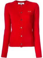 Comme Des Garçons Play cardigan à logo brodé - Rouge