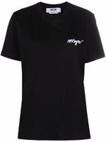 MSGM t-shirt à logo poitrine - Noir