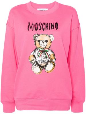 Moschino Sweater met teddybeerprint - Roze
