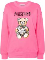 Moschino Sweater met teddybeerprint - Roze