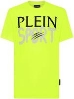 Plein Sport t-shirt en coton à logo SS imprimé - Jaune