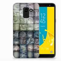 Silicone Back Cover Samsung Galaxy J6 2018 Spijkerbroeken - thumbnail