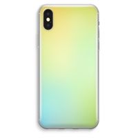 Minty mist pastel: iPhone XS Max Transparant Hoesje - thumbnail