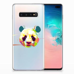 Samsung Galaxy S10 Plus Telefoonhoesje met Naam Panda Color