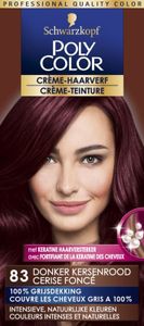 Poly Color Creme haarverf 83 donker kersenrood (90 ml)