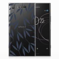 Sony Xperia XZ1 TPU Case Leaves Blue