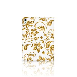 iPad Air (2020/2022) 10.9 inch Tablet Cover Gouden Bloemen