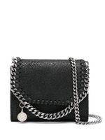 Stella McCartney petit portefeuille Falabella à détail de chaîne - Noir