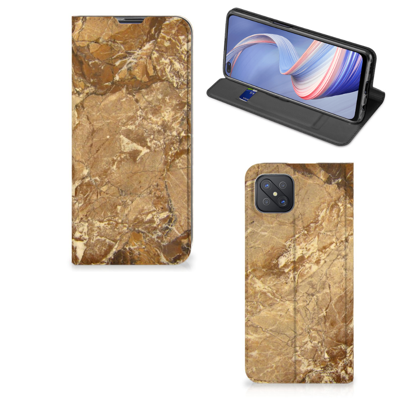 OPPO Reno4 Z 5G Standcase Marmer Creme OPPO Reno4 Z 5G Standcase Marmer Creme