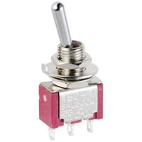 TRU COMPONENTS TC-9957460 Hefboomschakelaar 125 V/AC, 250 V/AC 3 A 1x aan/aan Continu 1 stuk(s) - thumbnail