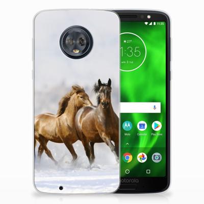 Motorola Moto G6 TPU Hoesje Paarden